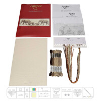 Anchor counted Cross Stitch kit "Elephant Stroll", DIY