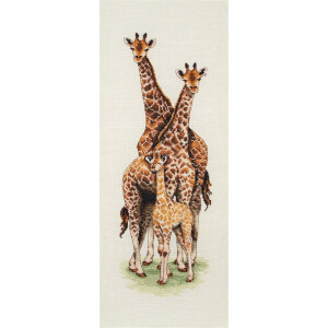Anchor Set de point de croix "Famille de girafes", modèle de comptage