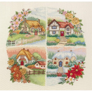 Набор для вышивания крестом Anchor "Seasonal Holiday Homes", Count Patterns