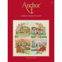 Anchor counted Cross Stitch kit "Seasonal Cottages", DIY