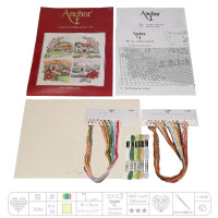 Anchor counted Cross Stitch kit "Seasonal Cottages", DIY