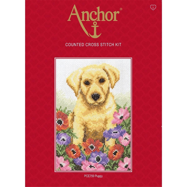Набор для вышивания крестом Anchor "Маленькая собачка", счетная схема