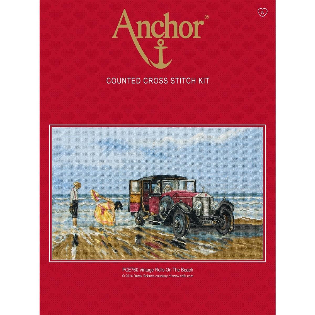 Anchor counted Cross Stitch kit "Vintage Rolls on...