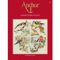 Anchor Set punto croce "Uccelli e stagioni", schema di conteggio