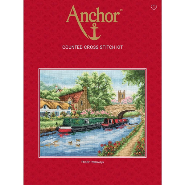 Anchor counted Cross Stitch kit "Waterways", DIY