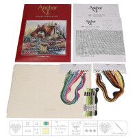 Anchor counted Cross Stitch kit "Lakeside Cottage", DIY