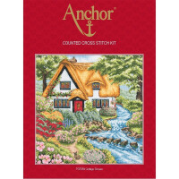 Anchor Kreuzstich-Set "Cottage Stream", Zählmuster