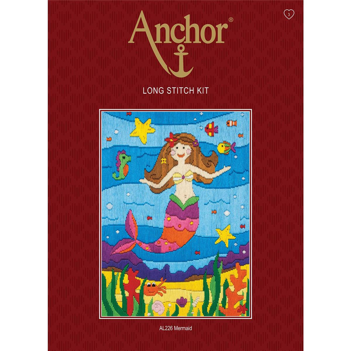 Anchor Langstich-Set "Meerjungfrau", Bild...