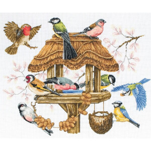 Anchor Juego de bordado de tapicería "Mesa de pájaros", patrón de conteo