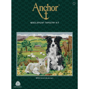 Anchor stamped Tapisserie Stitch kit "Border Collie...
