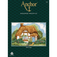 Anchor Set de broderie en tapisserie "Cottage", image pré-dessinée