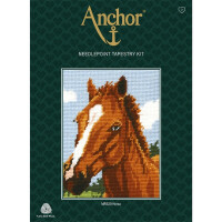 Anchor Gobelin-Stickset "Pferd", Bild vorgezeichnet