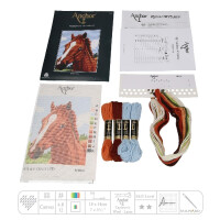 Anchor Starters stamped Tapisserie Stitch kit "Horse", DIY