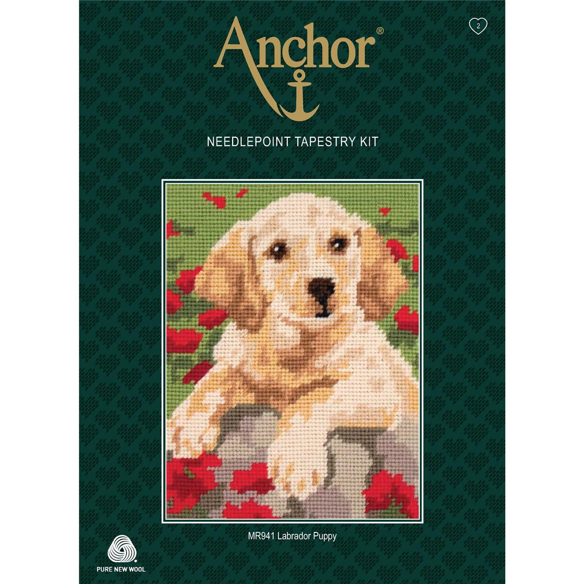 Anchor Gobelin-Stickset "Labrador Welpe", Bild...