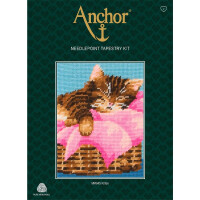 Anchor Gobelin-Stickset "Kätzchen", Bild vorgezeichnet