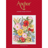 Набор для вышивания крестом Anchor "Луговые цветы", счетная схема