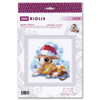 Riolis counted cross stitch kit "New Years Calf", DIY