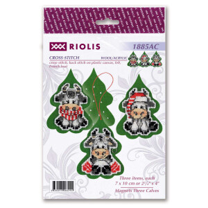 Riolis "Magnets Three Calves" embroidery kit...