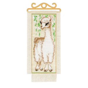 Riolis counted cross stitch Kit Alpaca 15x31cm, DIY