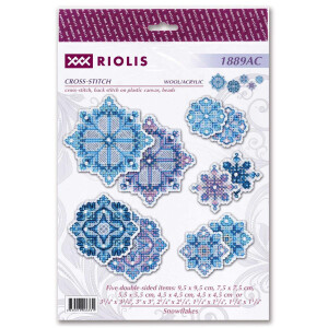 Riolis counted cross stitch Kit Decoration Snowflakes Set...