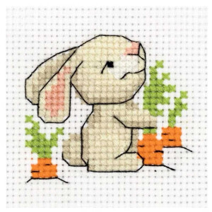 Klart counted cross stitch kit "Bunny with a...