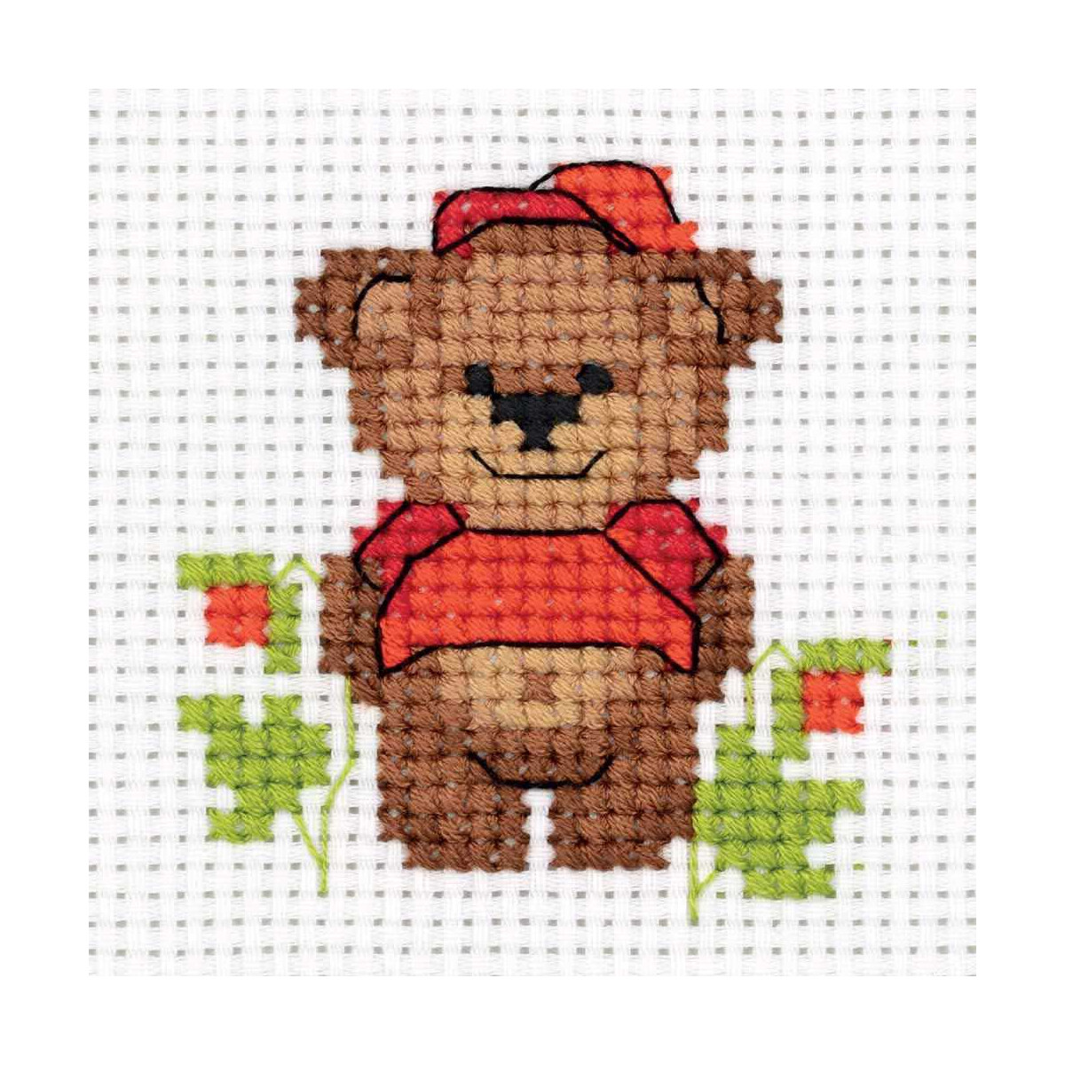 Klart counted cross stitch kit "Baby bear"...