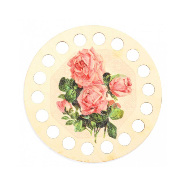 RTO "Organizer for threads Rose", round, diam. 13 cm, wood