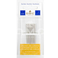 DMC Stitch Needle for cross stitch, rounded end, different sizes, set of 6 pcs.