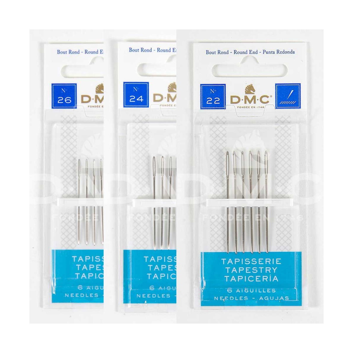 DMC Stitch Needle for Tapestry, rounded end, different...