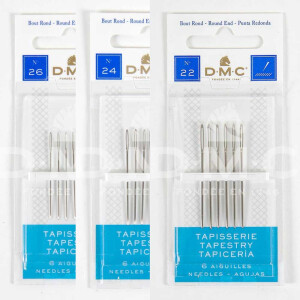 DMC Stitch Needle for Tapestry, rounded end, different...