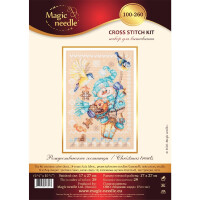 Magic Needle kruissteek set "Feestelijke Etude", genummerd patroon, 17 x 27cm
