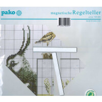 Pako Reihenzähler magnetisch mit Metallplatte 23x23cm, 749.000