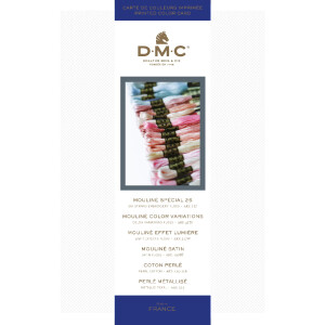 DMC Stranded Cotton Floss Shade Card (printed) incl new...