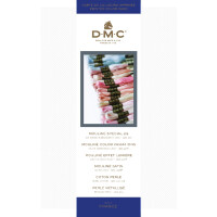 DMC gedruckte Farbkarte von Mouline und Perlgarn inkl. neue Farben