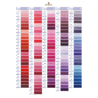 DMC Stranded Cotton Floss Shade Card (printed) incl new colors