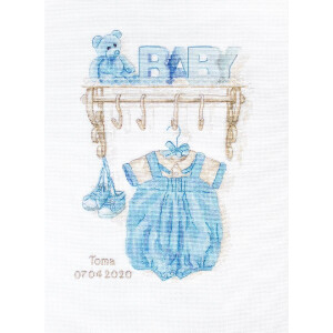 Luca-S counted Cross Stitch kit "Baby boy...