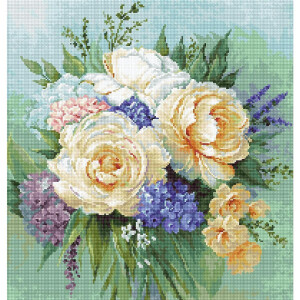 Luca-S counted Cross Stitch kit "Floral bouquet...