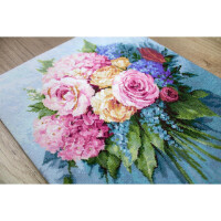 Luca-S counted Cross Stitch kit "Bouquet",33,5x37cm, DIY
