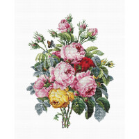 Luca-S counted Cross Stitch kit "Roses II",20x26cm, DIY