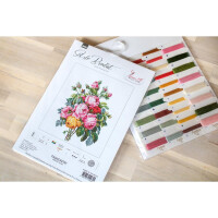 Luca-S counted Cross Stitch kit "Roses II",20x26cm, DIY