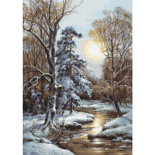 Luca-S counted Cross Stitch kit "Thaw",46x32,5cm, DIY