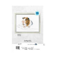 RTO counted Cross Stitch Kit "Warmth in palms, Guinea pig" M817, 19x11 cm, DIY