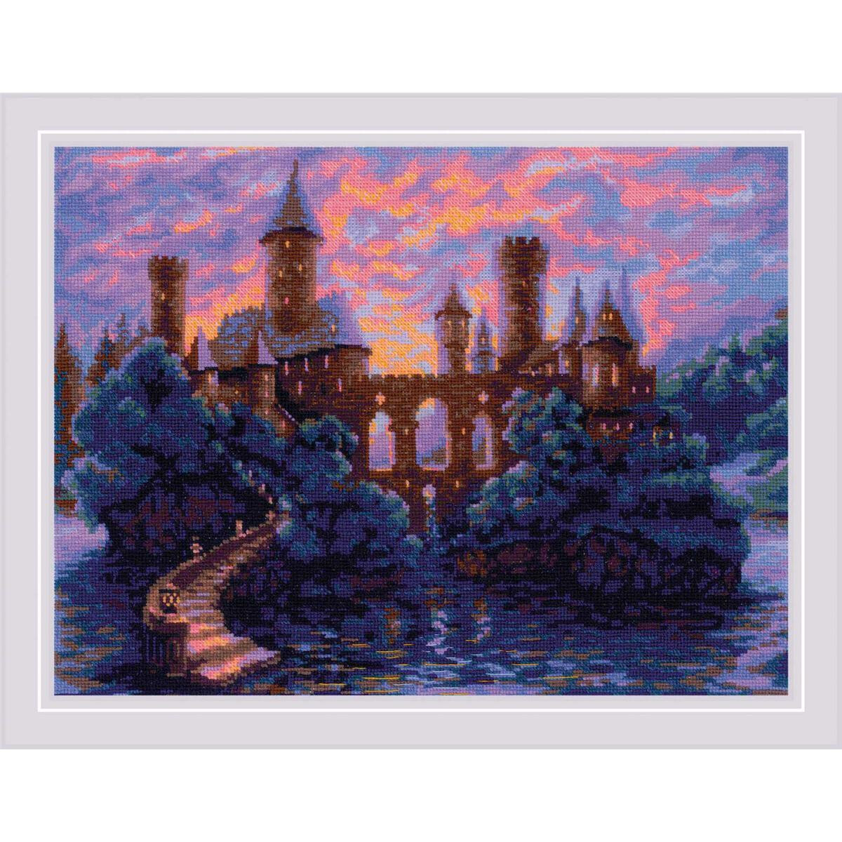 Riolis Counted cross stitch kit Mysterious Castle...
