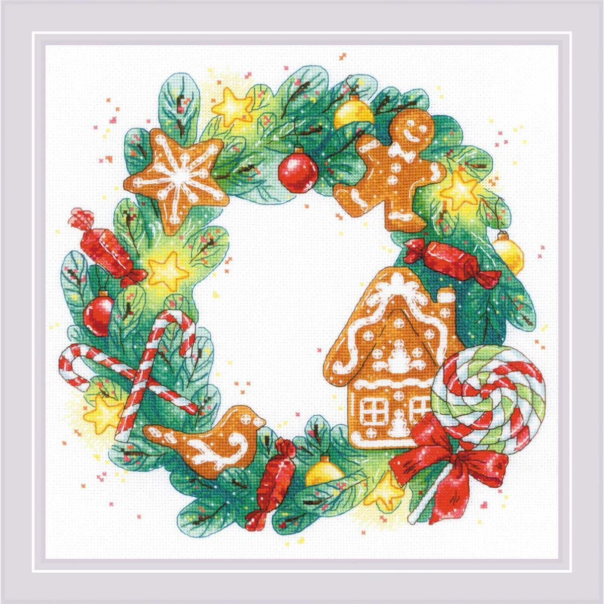 Riolis counted cross stitch kit "Gingerbread...