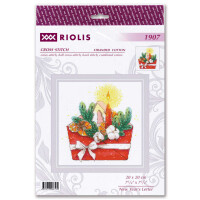 Riolis counted cross stitch kit "New Year´s letter" 20x20cm, DIY