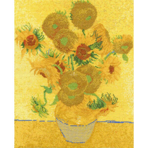DMC counted Cross Stitch kit "Sunflowers after...