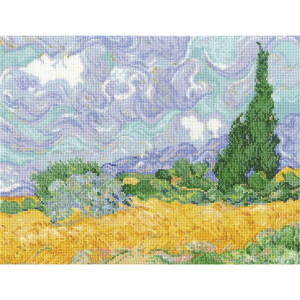 DMC counted Cross Stitch kit "A wheatfield with...