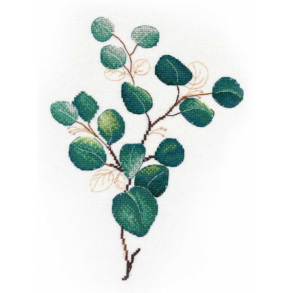 Набор для вышивания крестом "Тропические растения 2", счетный узор, 20x25 см