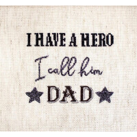 Letistitch counted cross stitch kit "Father’s day gift", 10x12cm, DIY