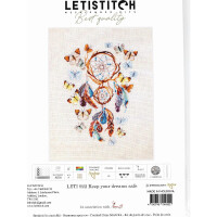 Letistitch Kreuzstich Set "Traumwächter"; Zählmuster, 27x20cm